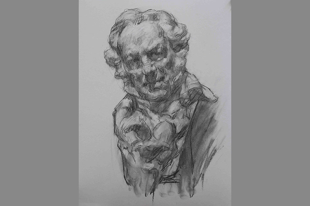 Desenho a partir da obra Goya, de Mariano Benlliure
