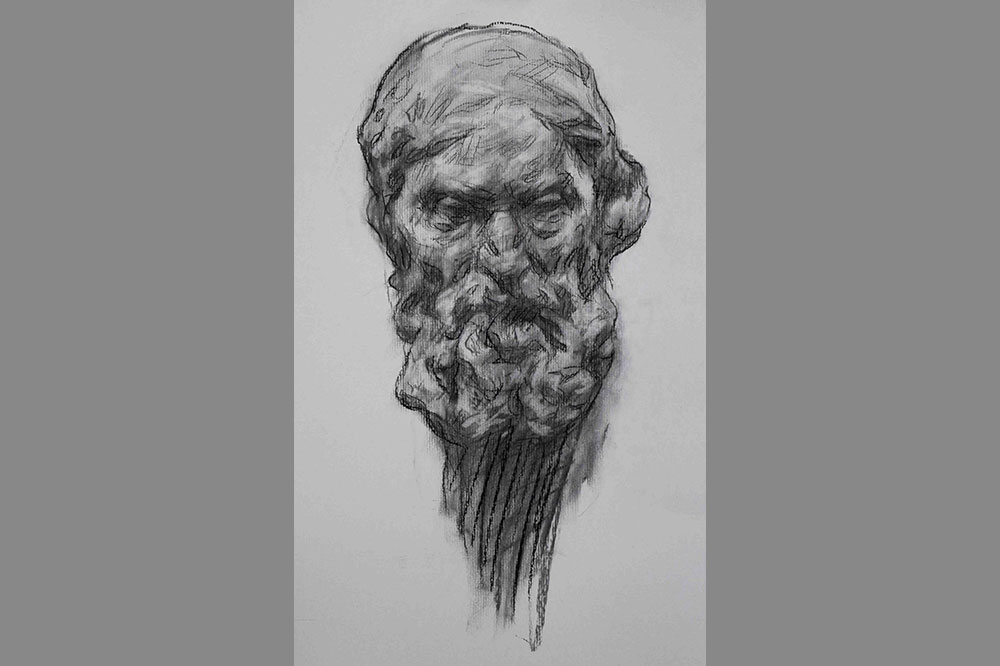 Desenho a partir da obra de Rodin 2