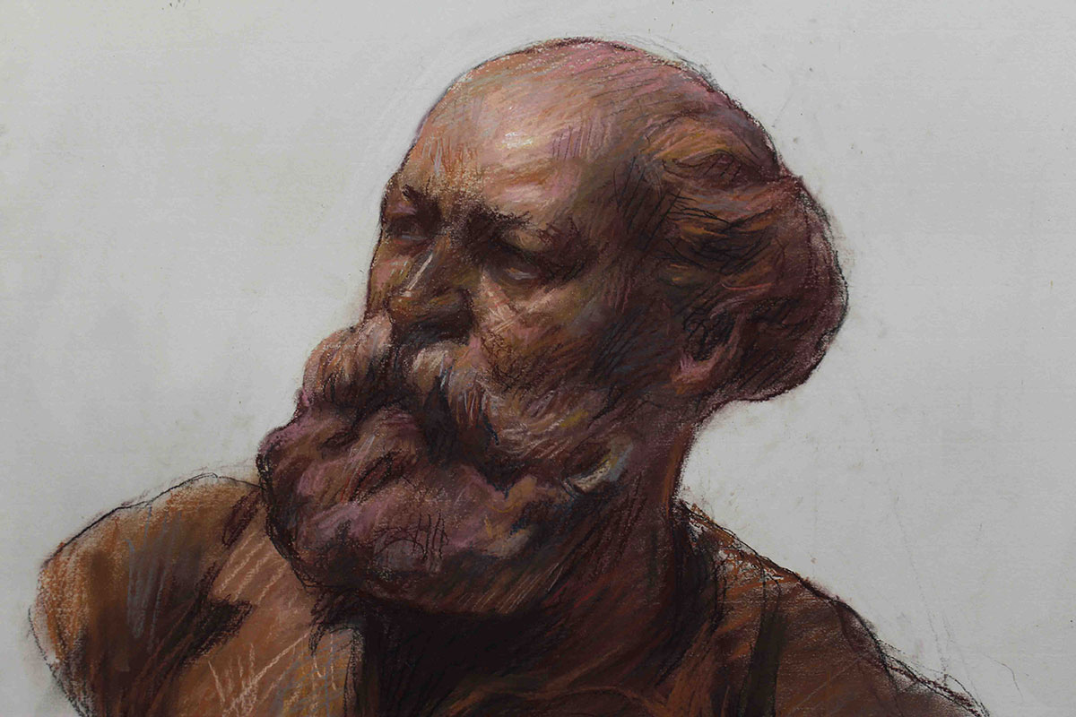 Pastel Colorido a partir da Obra Charles Gounod De Carpeaux